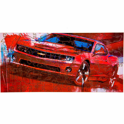 Деревянный пазл Автомобиль спортивный Collection Transport¶80 деталей 14х28 см Melоgrano MPZCT5-M 1